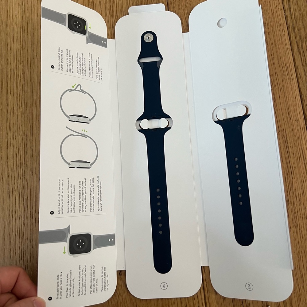 44mm apple watch authentic sport band deep navy